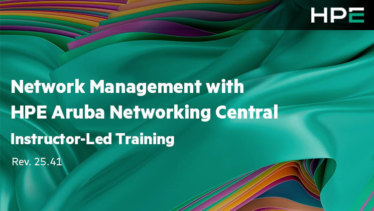 Network Management with HPE Aruba Networking Central (0001213937)